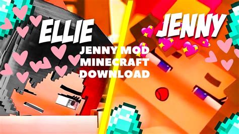 Minecraft But Jenny Mod Ellie And Jenny Mod In Minecraft Jenny Mod Download Jennymod Youtube