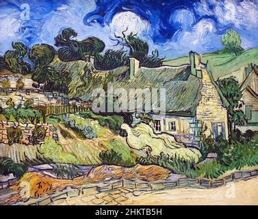 Vincent Van Gogh Maisons Aux Toits De Chaume Cordeville Le