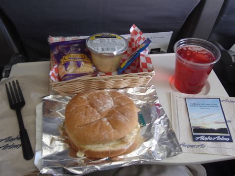 Alaska Airlines First Class Food Menu