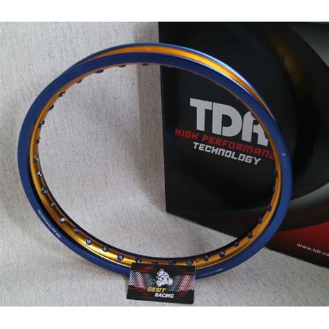 Jual Velg Rim Tdr Wx Shape Two Tone X Warna Blue Gold Biru