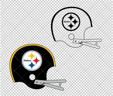 Pittsburgh Steelers Helmet 1963, Svg, Dxf, Eps, Png in 2024 ...