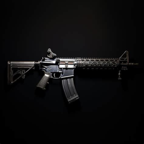 Premium Photo Rifle Gun In Dark Background