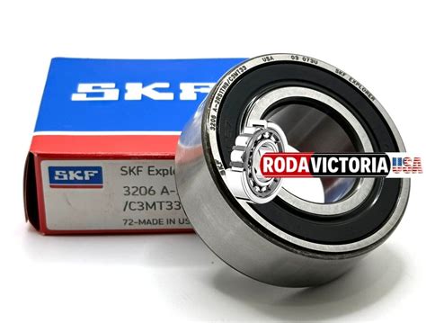 SKF 3206 A 2RS1 TN9 C3 MT33 DOUBLE ROW ANGULAR CONTACT BALL BEARING