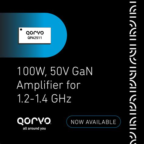 Qorvo GaN PA Module Delivers Highest Gain For L Band Applications Qorvo