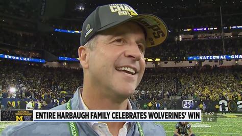 Entire Harbaugh family celebrates Wolverines' win - Win Big Sports