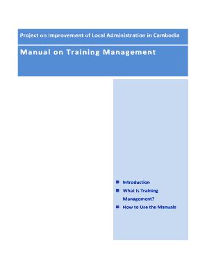 Fillable Online Jica Go What Is Training Management Fax Email Print