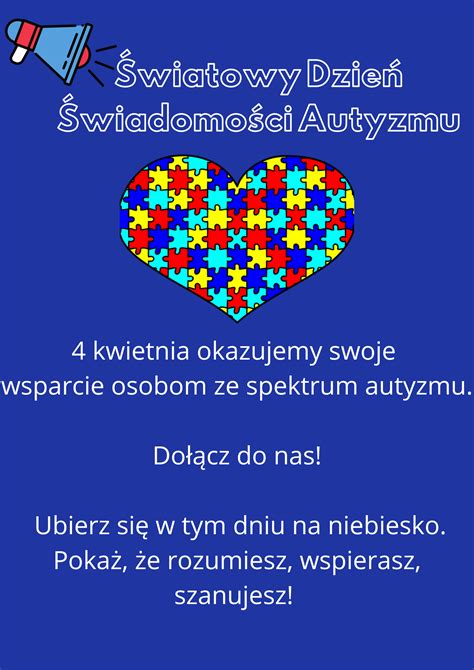 Dzie Wiadomo Ci Autyzmu Szko A Podstawowa Nr Im H Skurpskiego