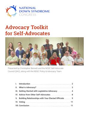 Fillable Online Advocacy Toolkit Skills And Strategies For Effective