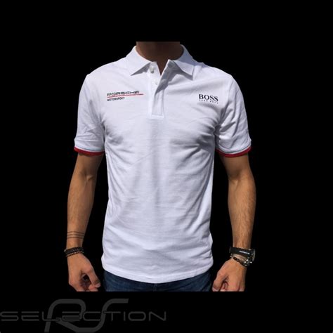 Porsche Motorsport Hugo Boss Polo shirt weiß WAP430L0MS Herren