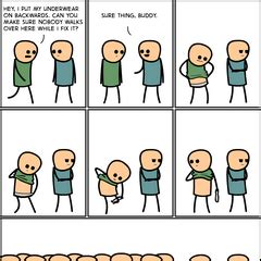 Purple-Shirted Eye Stabber | Cyanide and Happiness Wiki | Fandom