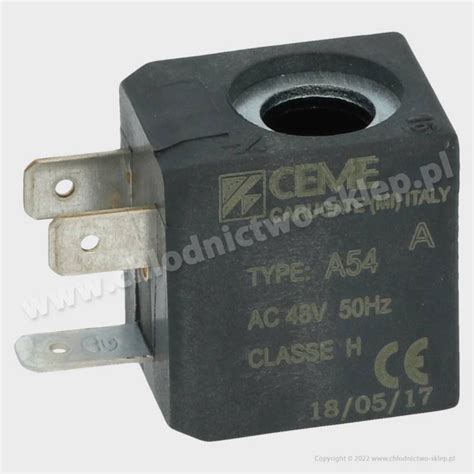 Cewka Zaworu Elektromagnetycznego Ceme B4 A54ric 48 [v] Ac 50 Hz Ip 65