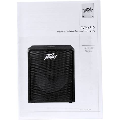 Peavey Pv 118d 18 300 Watt Powered Subwoofer Class D Subisolation Pa Audio Savings