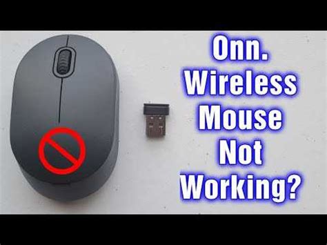 Troubleshooting Guide Fixing Onn Wireless Mouse Usb Not Working