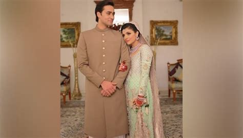 Junaid Safdar Ayesha Saif Rock Elegant Outfits At Valima Ceremony