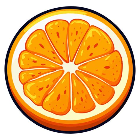 Rodaja De Naranja De Dibujos Animados 24912310 Png