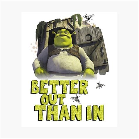 Shrek Meme Photographic Print For Sale By Nanystarart Redbubble