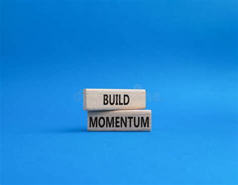 Build Momentum Symbol Wooden Blocks With Words Build Momentum