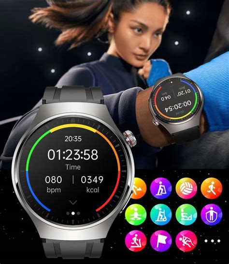 SMARTWATCH ZEGAREK MĘSKI Z EKG POMIAR CUKRU PULS CIŚNIENIE ROZMOWY MENU