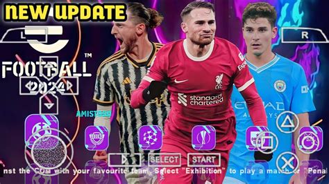 EFootball Pes 2024 PSP New Update Latest Transfer New Kits Real Face