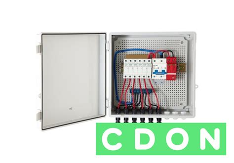 Pv Combiner Box 6 Strängad Solar Combiner Box Med 15a Märkströmsäkring 125a Effektbrytare