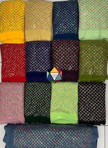 Georgette Sequence Work Fabrics For Clothing At Rs Meter In Surat