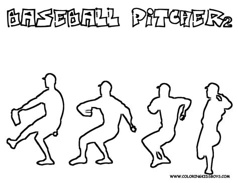 Transmissionpress Baseball Pitcher Sport Coloring Pages