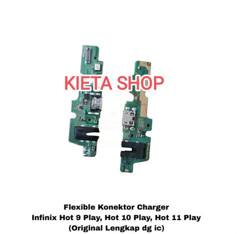 Infinix Hot Play Play Papan Board Pcb Konektor Conektor Cas Charger Infinix Play Hot