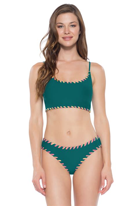 Becca By Rebecca Virtue S Camille Reversible Crop Bikini Top