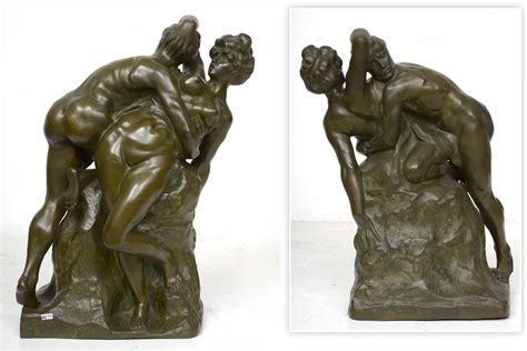 Bid Now Sculptures Lambeaux Jef Couple Enlac En