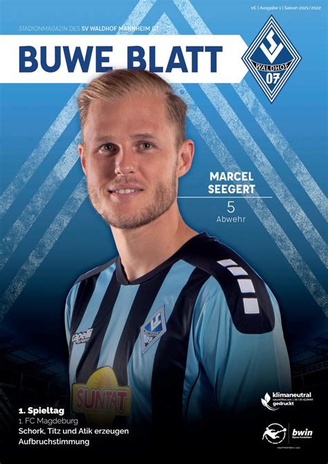 SVW Buwe Blatt Ausgabe 01 Saison 2021 2022 By SV Waldhof Mannheim 07