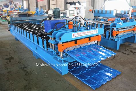 Glazed Tile Roll Forming Machine 1000 Metal Roof Sheeting