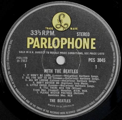 The Beatles Collection » With The Beatles, Parlophone, PCS 3045.