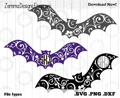 Halloween Svg Bat Svg .DXF .SVG, .PNG Silhouette Studio-cutting File Commercial Use - Etsy