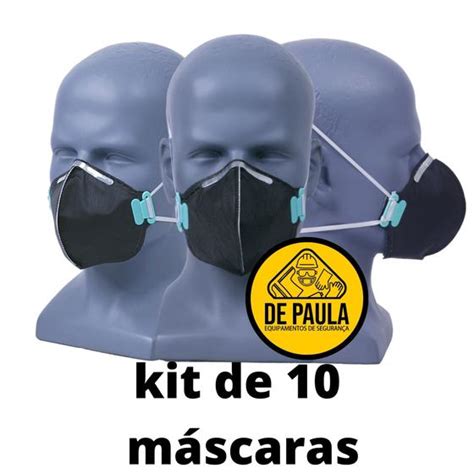 Kit De Un Respirador Descart Vel Pff Odor Organico Carv O Ativado