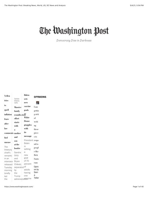 The Washington Post Breaking News World Us Dc News And Analysis