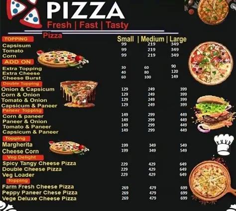 Menu Of Romeo Pizza Gaur City 2 Greater Noida