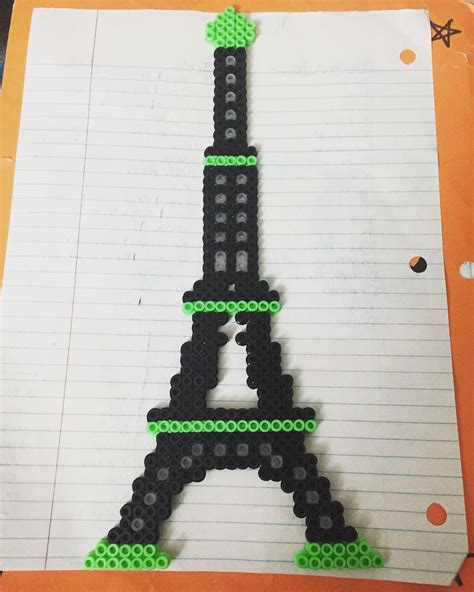 Eiffel Tower Perler Beads By Mayerperlerbeads Hama Beads Design Diy