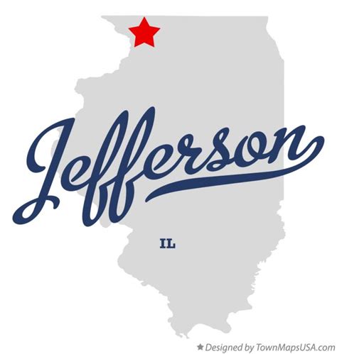 Map of Jefferson, IL, Illinois