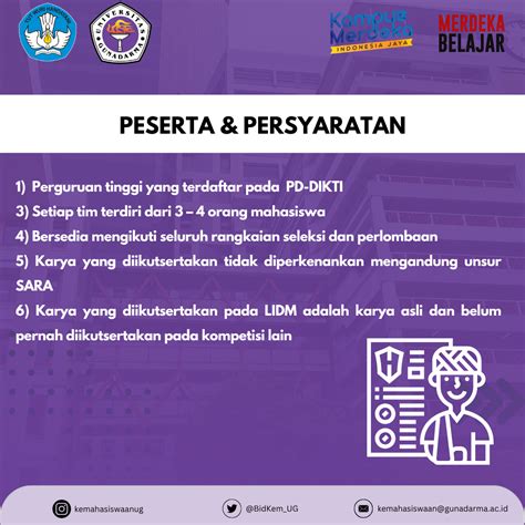 PENDAFTARAN LOMBA INOVASI DIGITAL MAHASISWA LIDM TAHUN 2024 Bidang