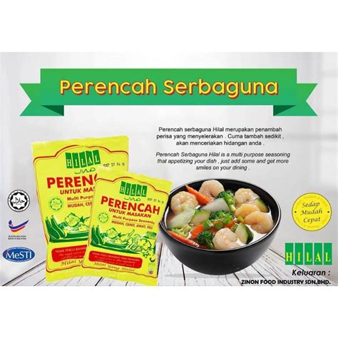 Muslim Produk Perencah Tambah Perasa Hilal Perisa Makanan