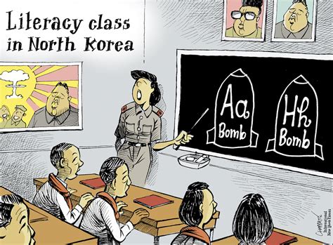 North Korean Education | Globecartoon - Political Cartoons - Patrick Chappatte