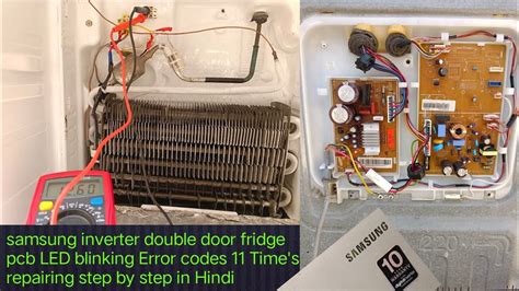 Samsung Inverter Double Door Fridge Pcb Led Blinking Error Codes