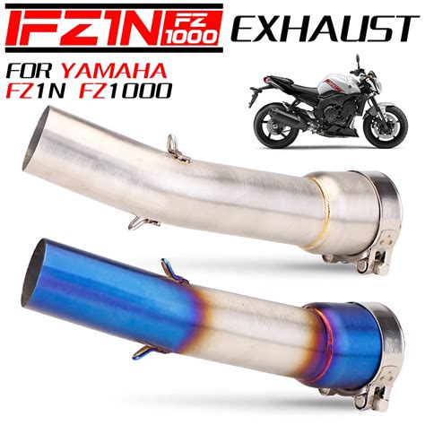 Motorcycle Exhaust Escape Muffler Middle Link Pipe Slip On For YAMAHA