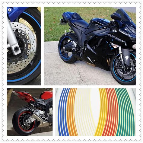 Strips Motorcycle Wheel Sticker Reflective Decals Rim Tape Bike Car Styling For Suzuki Bandit