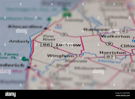 Map of lucknow ontario hi-res stock photography and images - Alamy