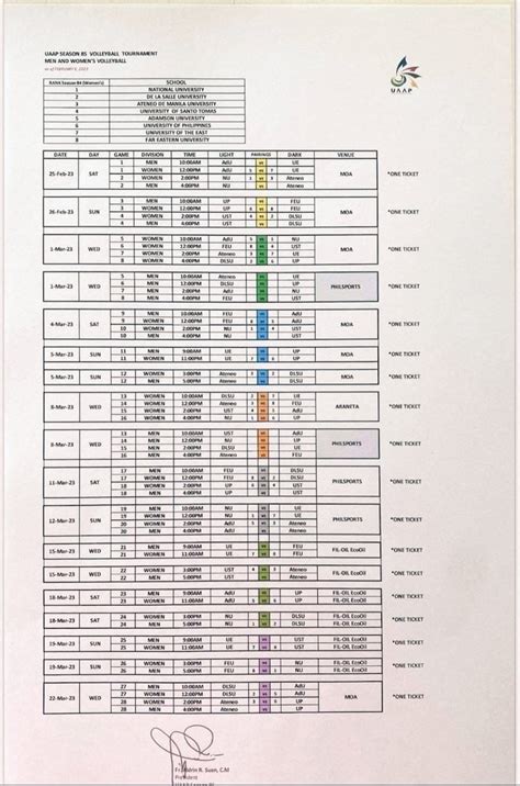 Shakey S Super League On Twitter UAAP Round 1 Schedule Is Out