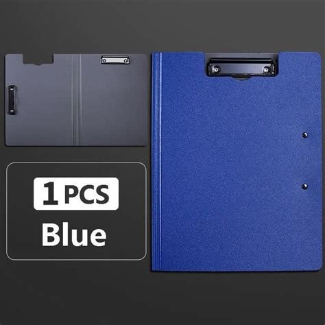 POCHETTE PLASTIQUE Blue Classeur A4 Bloc Notes Bloc Notes Double