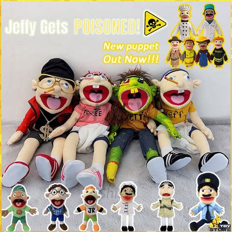 2024new！cartoon Jeffy Puppet Plush Toys Zhu Chenglongchef Ppjoseph