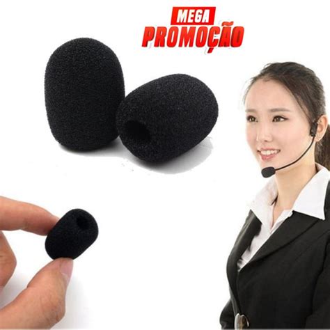 Espuma Para Microfone Headset Lapela Cm Shopee Brasil