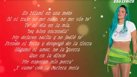 Karol G Sejodioto Lyrics Letra Esp Youtube